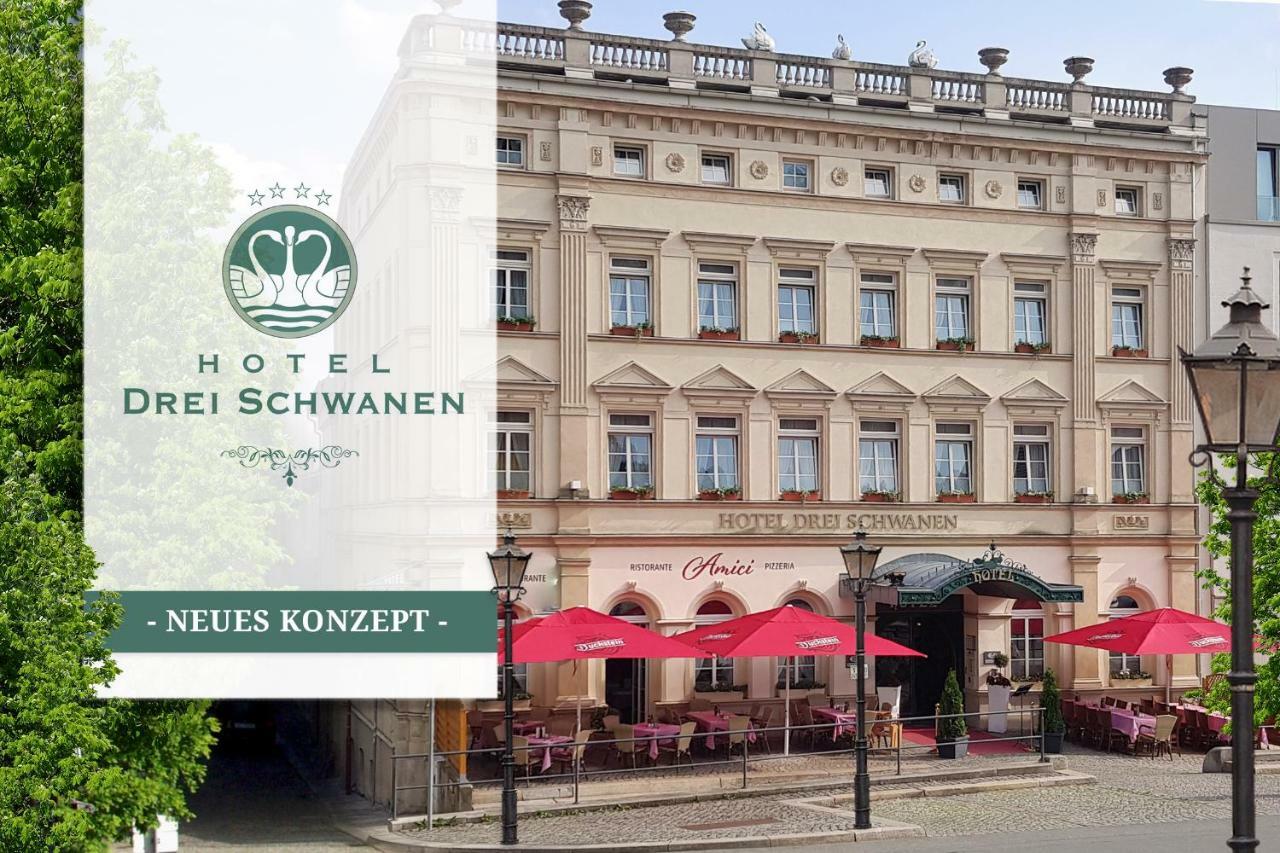 Hotel Drei Schwanen - Ristorante Due Fratelli Hohenstein-Ernstthal Exterior photo